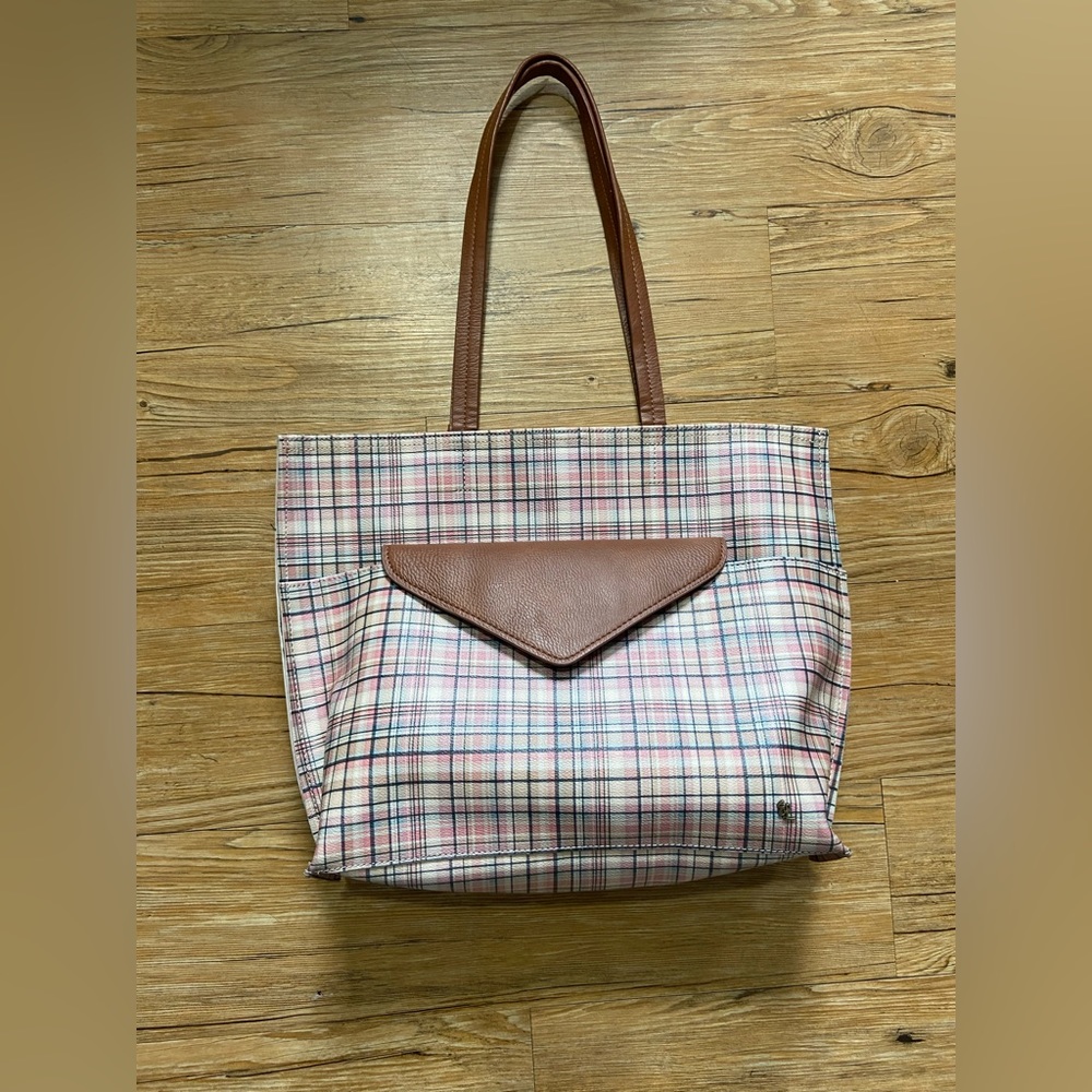 Elliott Lucca Sienna Plaid Delphine Two-in-One Tote & Wristlet